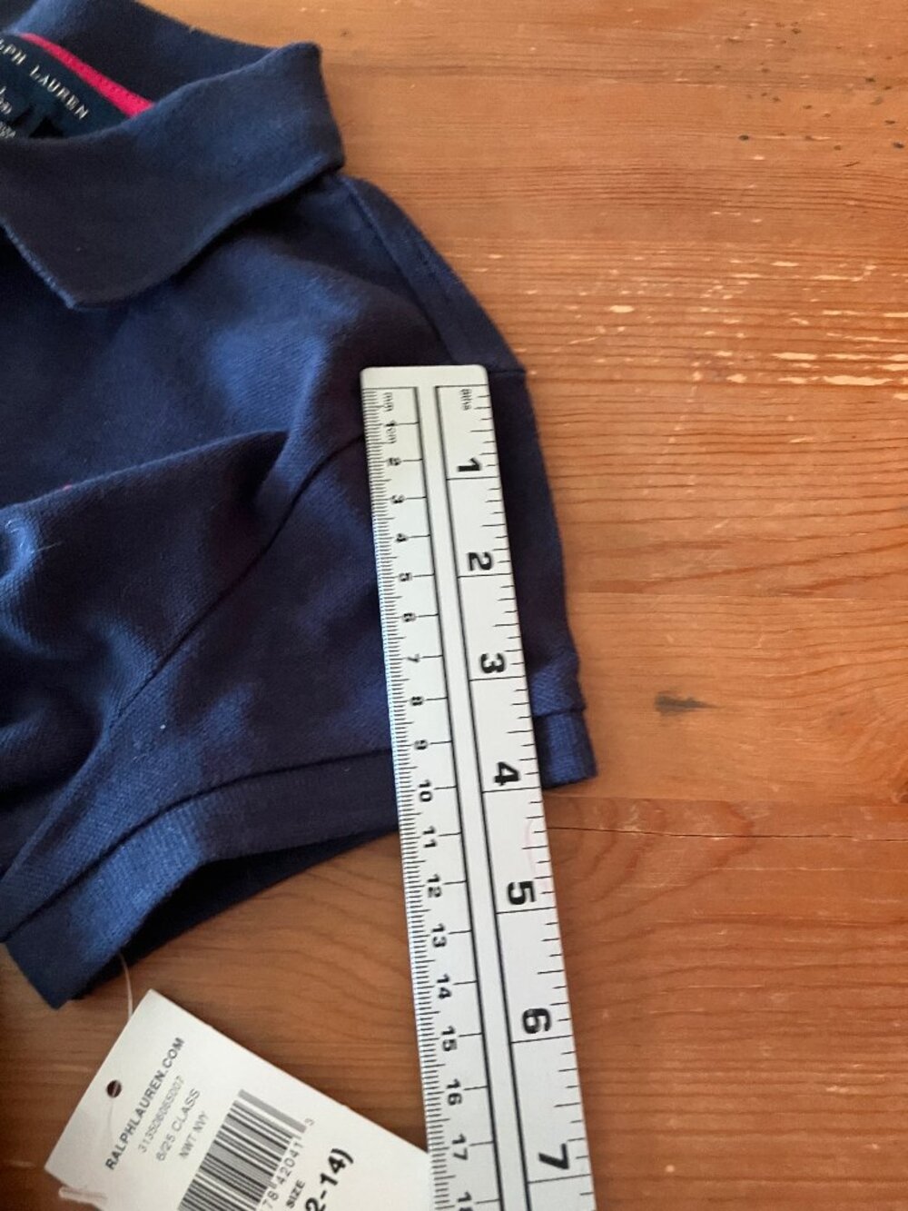 RALPH LAUREN Boy's Polo Shirt Navy Blue, Short slvs, Size L (12-14), New - Picture 8 of 8